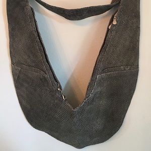 Classic Sash Bag distressed reptile leather